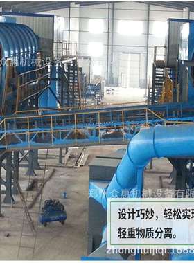 众惠环保建筑骨料分拣设备陈腐垃圾分拣生产线产量高经久耐用