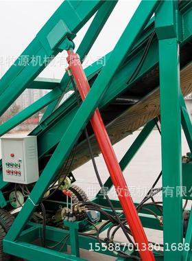 乌苏青储窖取草机养殖场草料挖取机自动升降高空取草机视频