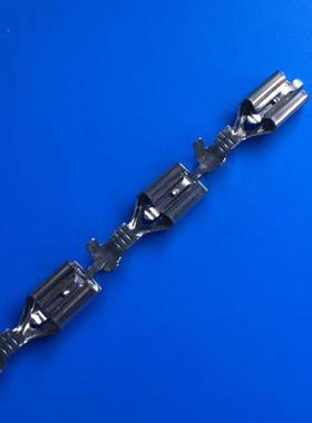 HYU6.3/250插簧自锁插簧连带端子连绕插簧直型直插压着带锁端子