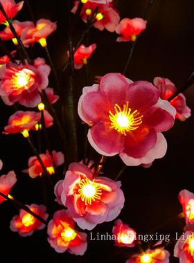 供应72颗LED观景灯圣诞婚庆节日装饰树灯仿真月季花树枝灯