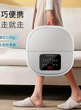 MZ茗振可折叠足浴盆滚轮按摩加热洗脚足疗机恒温家用泡脚桶知凰