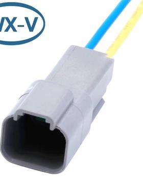 DT04-2P线束德驰连接器DT06-2S汽车防水接头公母对插线束插头D