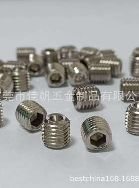 供应304不锈钢美制止付螺丝,美制牙紧定螺钉不锈钢8-32*1/8机米