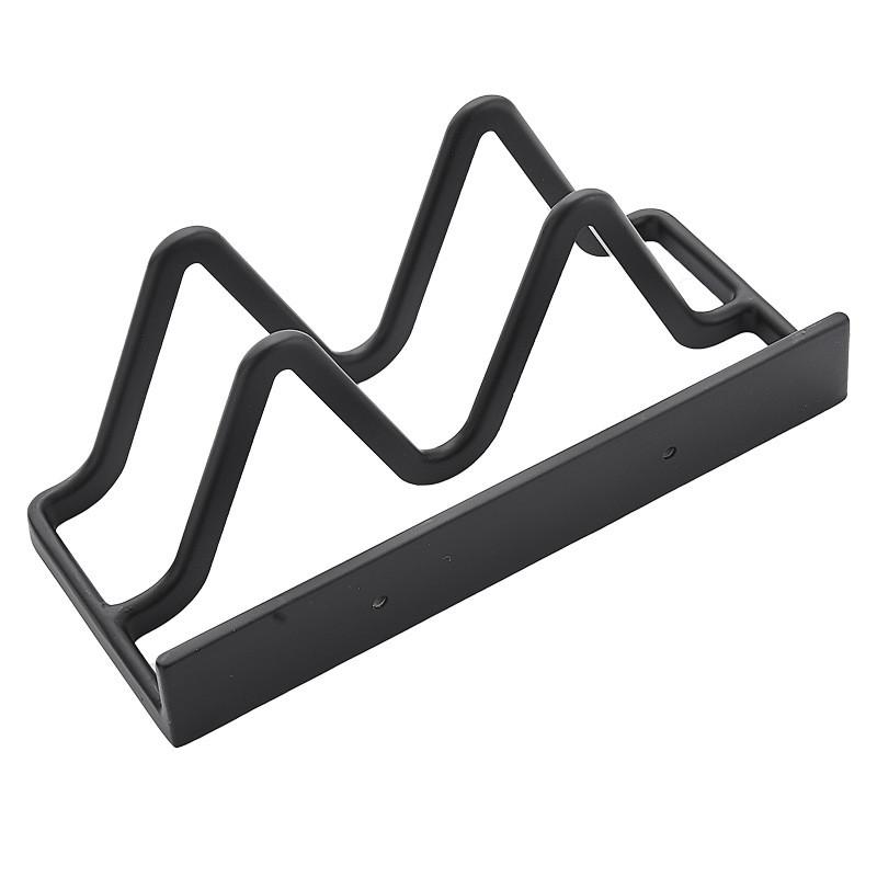 锅盖架壁挂式墙上免打孔砧板沥水架子案N放菜板收纳厨房置物架 - 图3