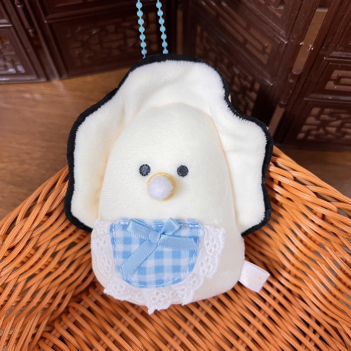 友趣预订yell可爱小眼睛呆萌牡蛎挂件7cm带围裙兜款毛绒玩偶挂饰 - 图2