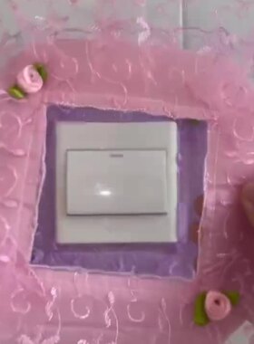 女生房间装饰开关贴新款开关保护套墙壁插座装饰边框套件