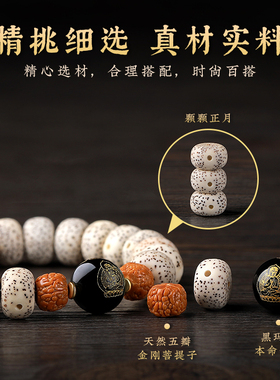 极速海南星月菩提手串女款绕指柔文玩H盘玩精品十二生肖本命佛串