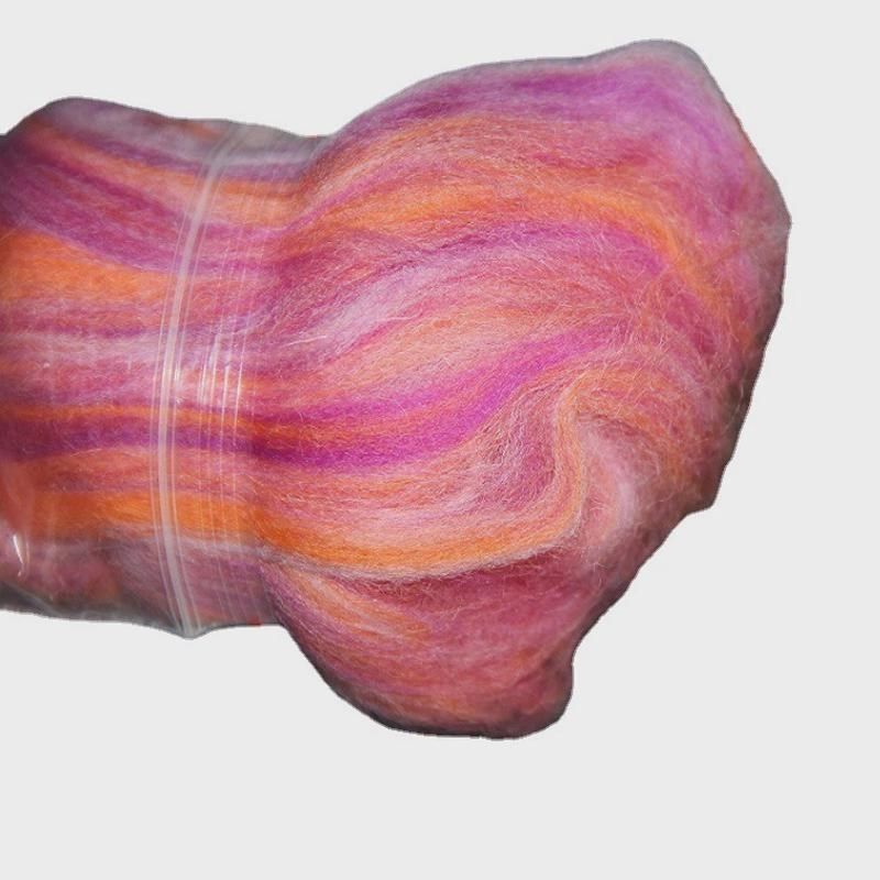 热销【颜色可选】k66S混色羊毛条夹花羊毛手工戳戳乐羊毛毡材料包,淘宝优惠券,粉丝福利购,淘宝优惠卷