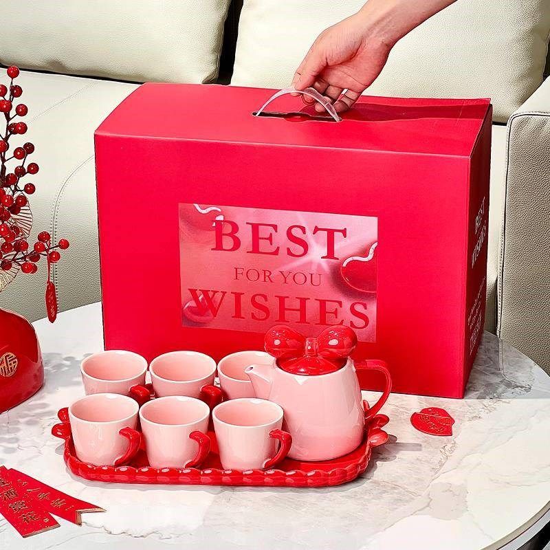 结婚新婚礼物送新娘乔o迁新居搬家伴手礼水杯杯子套装茶具套装礼,淘宝优惠券,粉丝福利购,淘宝优惠卷