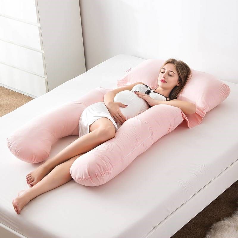 孕妇枕枕头d护腰侧睡枕托腹用品u型枕睡觉靠枕侧卧搂睡枕抱枕 - 图1