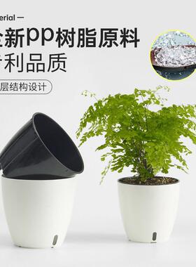 黄金葛箩专用懒人花盆自动吸水培室内桌面家用养花特大中号塑料花