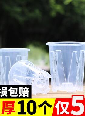 透明青山控根盆兰花蝴蝶兰专用盆塑料透气热植大号加仑透多肉盆