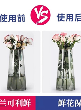可利鲜鲜花保鲜剂荷兰进口hvb花店醒花专用百合粉玫瑰家用营养液