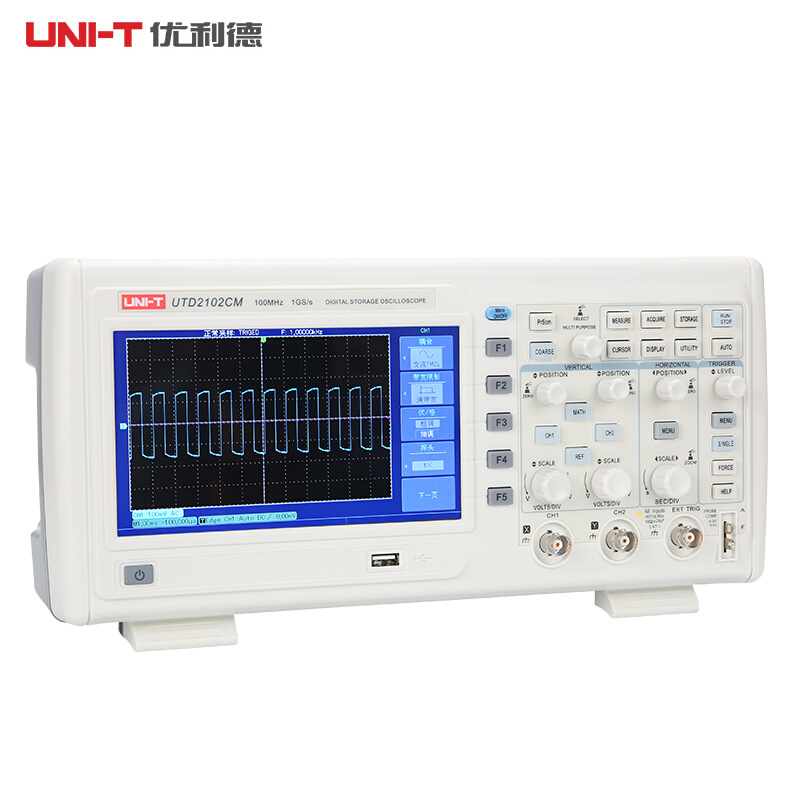 优利德UTD2102CM数字存储示波器1G采样100M双通道2202C示波表200M - 图1