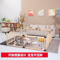 Jollybaby Fencing Child Guard Rail Baby Ground Crawl Learn Walking Wood Fence Indoor Play Safety Bar