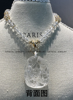 天然白水晶五仙九尾狐狸吊坠精工雕刻汇聚狐黄白柳灰五仙魅力