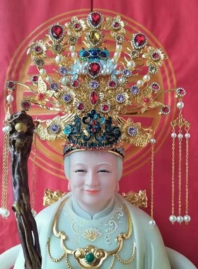 极速精美龙凤冠九尾狐黑妈妈四大家族泰H山奶奶头冠饰供奉手工佩