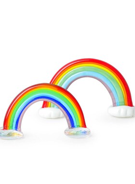 极速七彩卡通彩虹玻璃小摆件儿童节生F日精致礼物办公室解压ins风