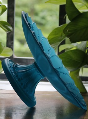 极速禅悦供盘水果l盘家用莲花盘高脚古法琉璃供果盘彩果碟观音贡