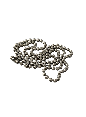 WANGWANG合金4MM复古做旧CS五角星潮流街头圆珠百搭圆球吊坠项链