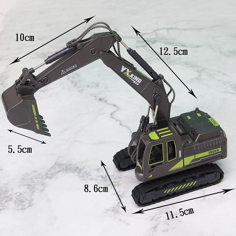 大号等比例挖掘机模型烘焙蛋糕装饰推土车压路工程车塔吊路牌插件 - 图1