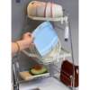 Drain rack, kitchen dish rack, sink side storage rack, dish rack, pool corner triangle rack, space-saving storage rack