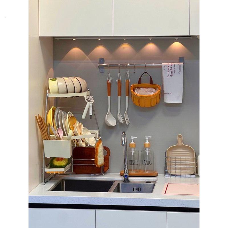 Drain rack, kitchen dish rack, sink side storage rack, dish rack, pool corner triangle rack, space-saving storage rack