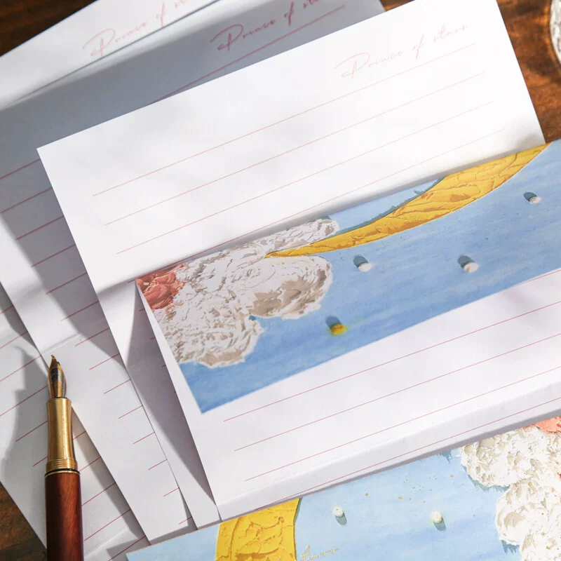 Картина маслом букварь набор листов дляLETTER senior sense литературный канцелярский handwritten маленький свежий романтический праздник Qixi День святого Валентина