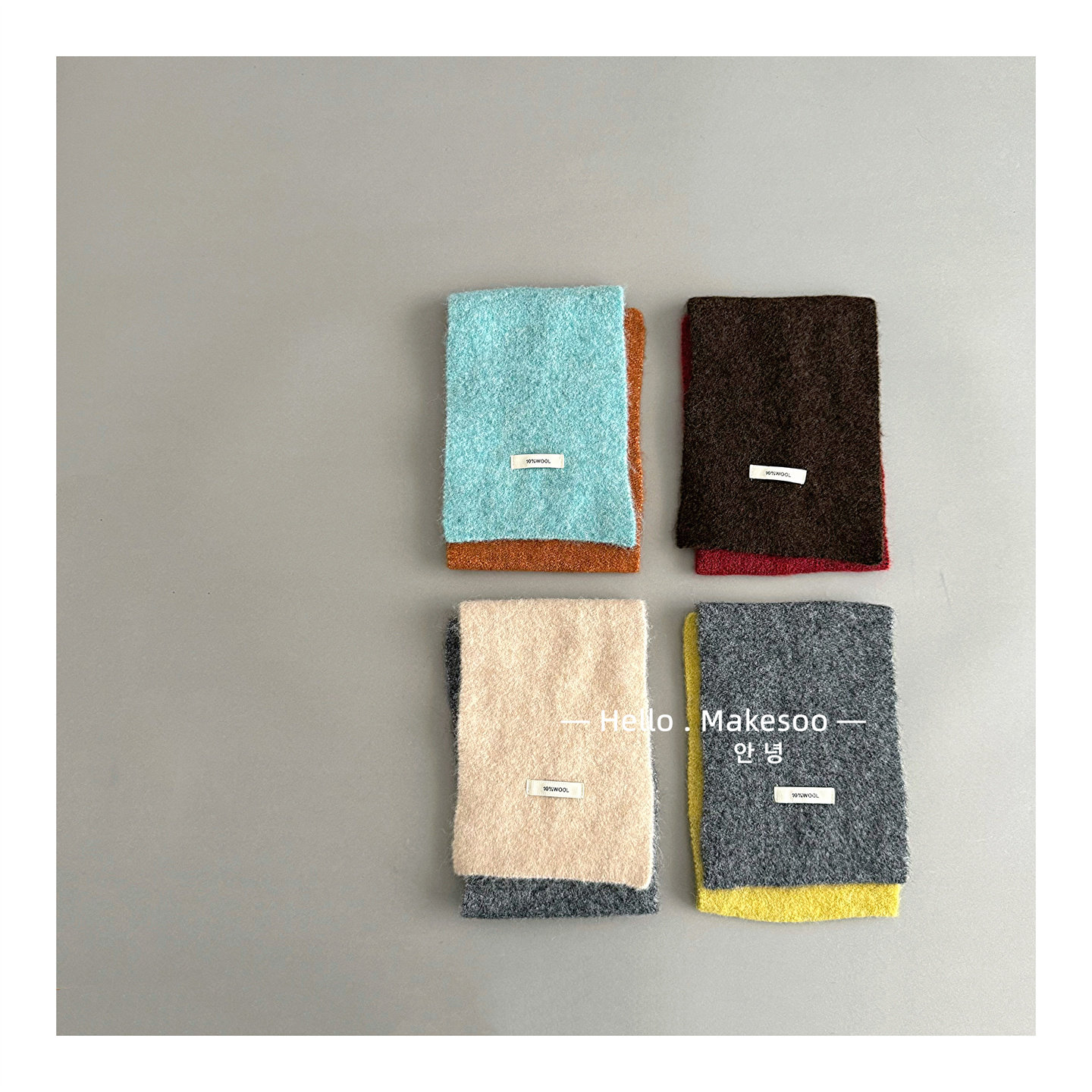 儿童围巾秋冬季洋气小标拼色保暖围脖男童女童宝宝冬天时尚脖套潮,淘宝优惠券,粉丝福利购,淘宝优惠卷