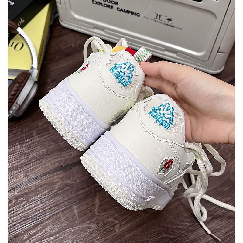 Kappa女鞋板鞋女2025新款爆款秋冬学生厚底小白鞋休闲运动鞋子女 - 图2