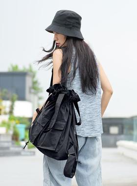 澄心女子2024新款双肩背包女时尚两用单肩包包大容量旅行布双肩包