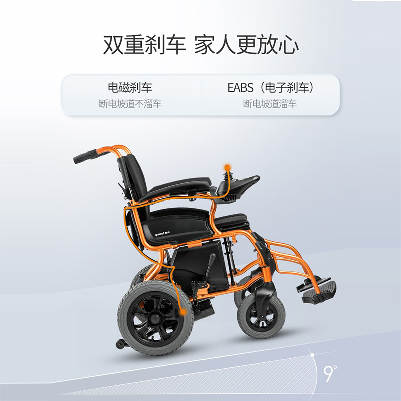 鱼跃电动轮椅车折叠轻便老年老人残疾人智能全自动代步车 - 图0
