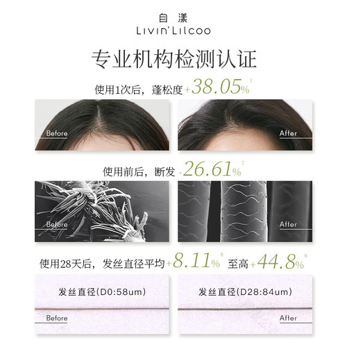 自漾爆发小金瓶洗发水丰盈强韧防断长发护发精华蓬松去油扁塌头发 - 图1