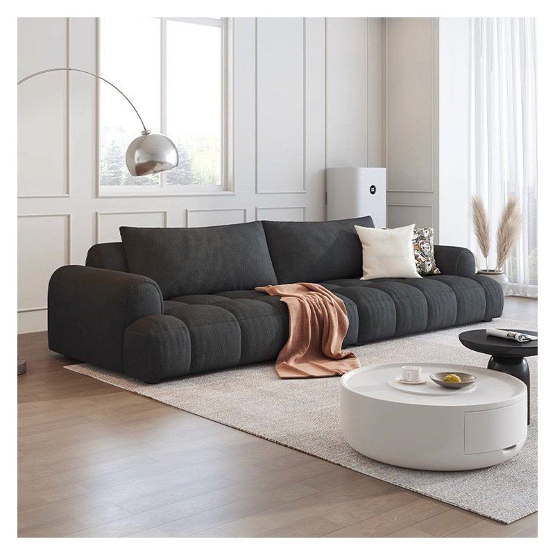 科技布艺沙发小户型客厅现代简约sofa定制奶油风格泡芙L形抗菌,淘宝优惠券,粉丝福利购,淘宝优惠卷