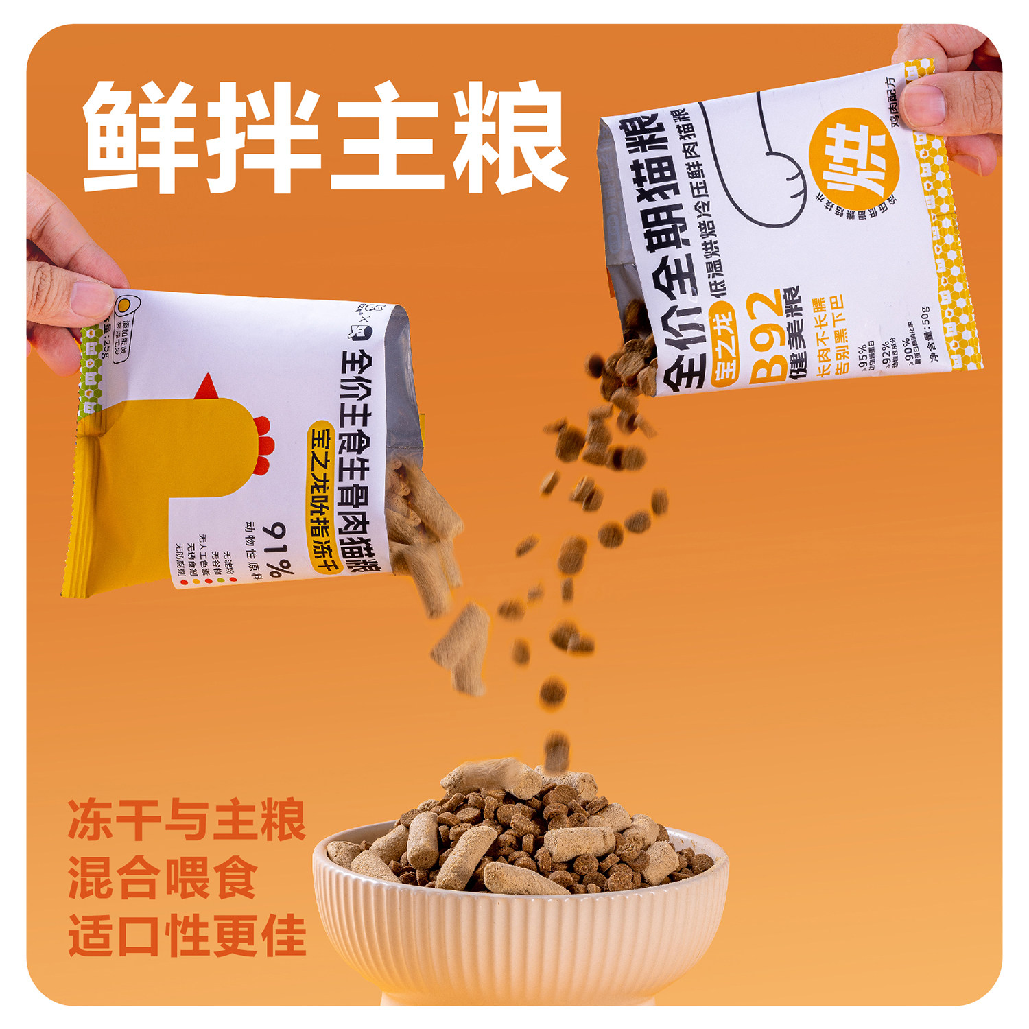 【新客体验】宝之龙全价全期低温烘焙冷压鲜肉猫粮成幼猫主食猫粮,淘宝优惠券,粉丝福利购,淘宝优惠卷