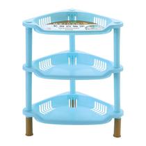 Three-layer desktop plastic shelve bathroom corner bathing supplies containing shelf kitchen debris