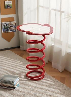 创意多巴胺彩色可爱小桌子沙发边几茶几家用网红小户型高级感装饰