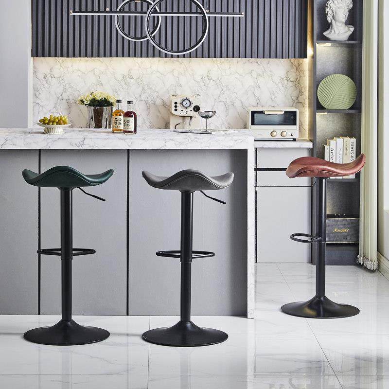 现代简约吧台椅家用椅子升降靠背椅意式可旋转吧椅网红高脚椅凳子,淘宝优惠券,粉丝福利购,淘宝优惠卷