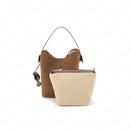 【圣诞礼物】Oinny小众真皮通勤高级包包手提包水桶包女包6511 - 图0