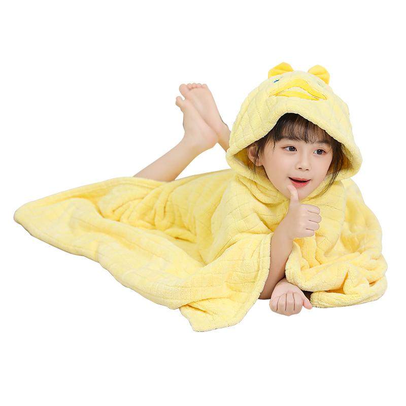 宝宝浴巾斗篷带帽洗澡巾比纯棉吸水儿童可穿裹浴袍男女孩超软,淘宝优惠券,粉丝福利购,淘宝优惠卷
