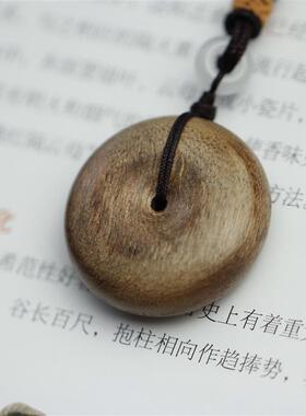 极速越南芽庄奇楠沉香白奇楠安平扣吊J坠  沉香文玩收藏同款