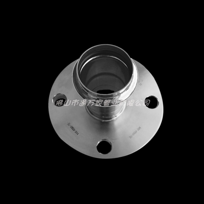 极速304不锈钢j管卡压法兰转换接头水管接头水暖配件盲板转接异径 - 图0