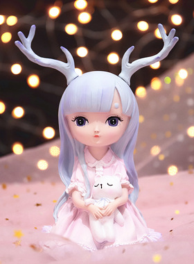 极速梦幻女生摆件可爱q少女心房间卧室布置装饰品桌面小摆设生日