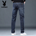弹力裤 子 春季 花花公子牛仔裤 直筒修身 潮流百搭休闲长裤 男士 子新款