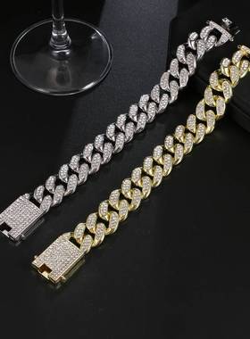 极速-High Quaility HipHop Hip Hop Jewelry Pave Zircon 18mm W