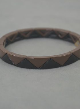 极速铁锈红菱l形 RA   搪瓷 手镯