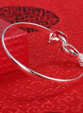 极速MM韩版新款时尚小清新可爱海豚之恋女M生手镯生日情人节实拍