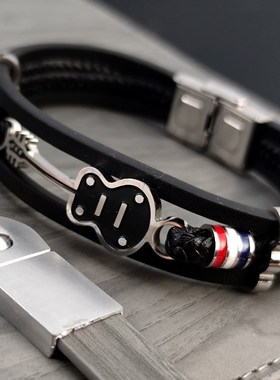 极速Hot Sales Mens Titanium Steel FMusical Instrument Leath