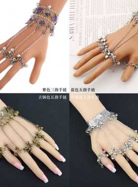 极速Ear picking wind chime ring one chain retro ancient. sty