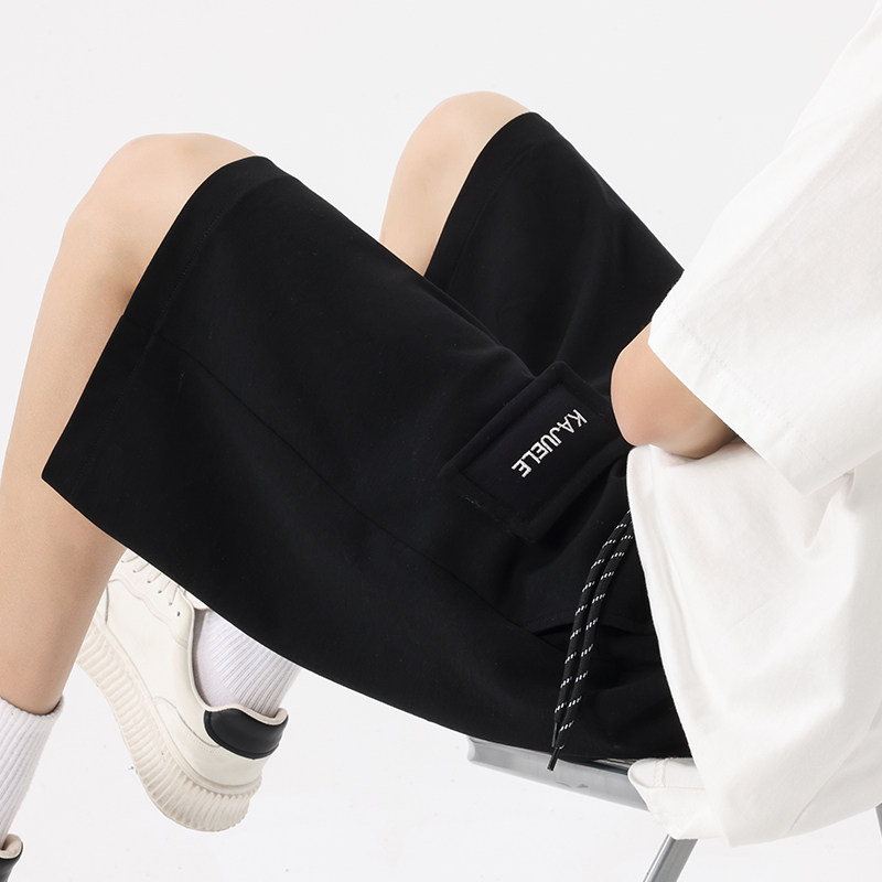 2025夏季新款青少年时尚拼接撞色短裤男生宽松百搭款休闲五分裤潮,淘宝优惠券,粉丝福利购,淘宝优惠卷